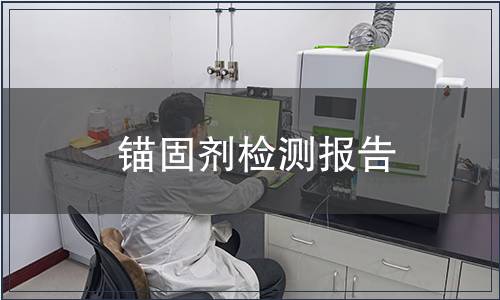 錨固劑檢測報(bào)告